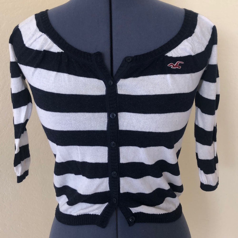 Hollister crop cardigan sweater